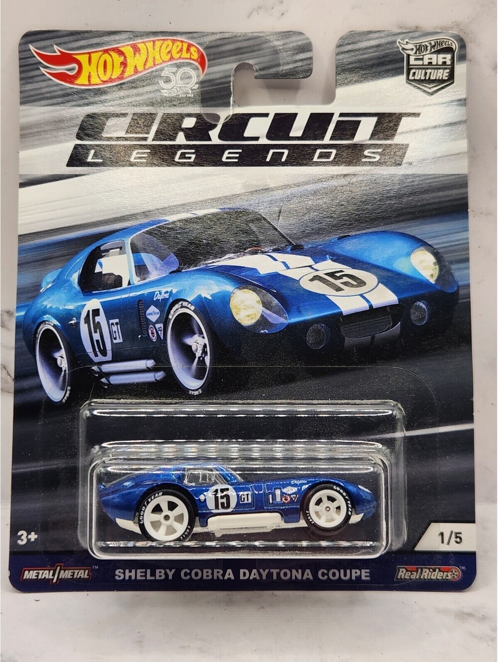 🔥Hot Wheels Car Culture - Circuit Legends - Shelby Cobra Daytona Coupe - FLC28